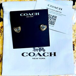 New Coach Stud Earrings